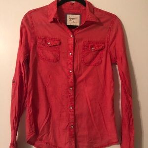 Light coral button up